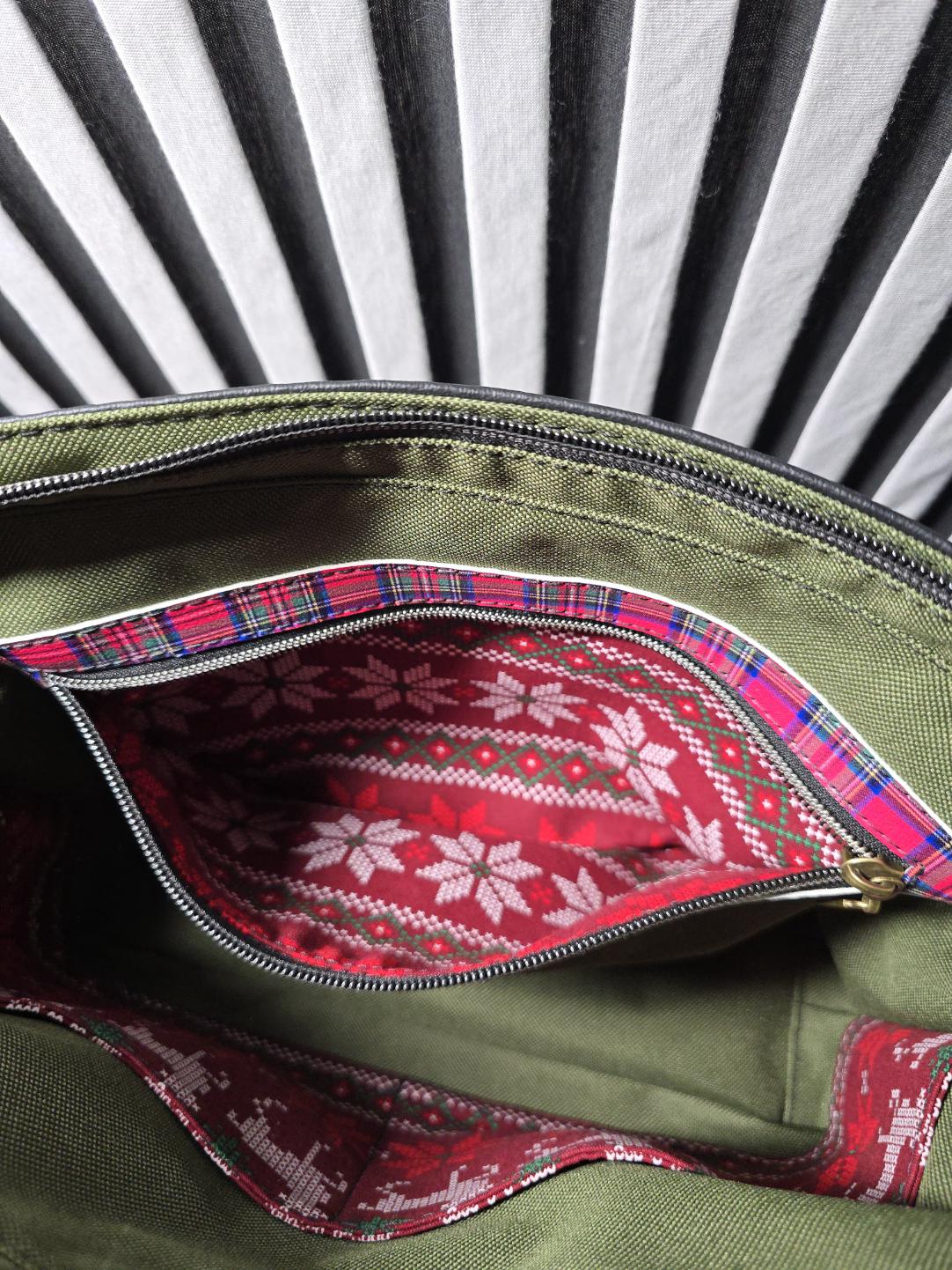 Handmade Holiday Mari Lwyd Mr. Heckles Crossbody Bag