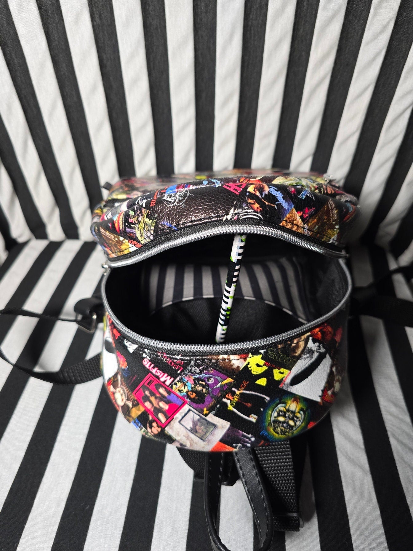 Handmade Metal/Rock Albums Mini Back Pack